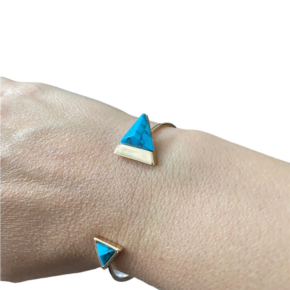 Beautiful Turquoise Geometric Bangle - HOST PICK X 2